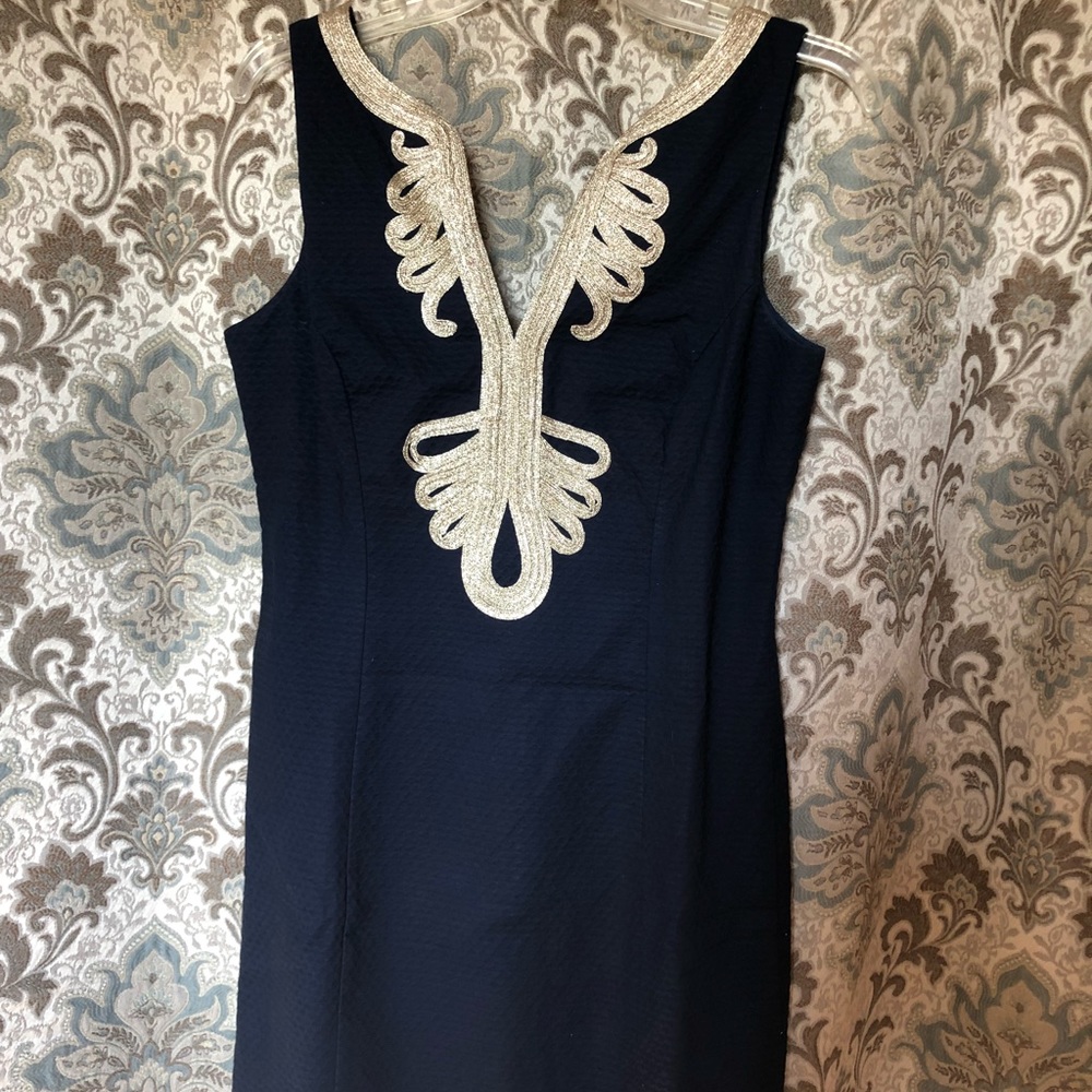 ❌SOLD❌Lilly Pulitzer navy shift READ DESCRIPTION